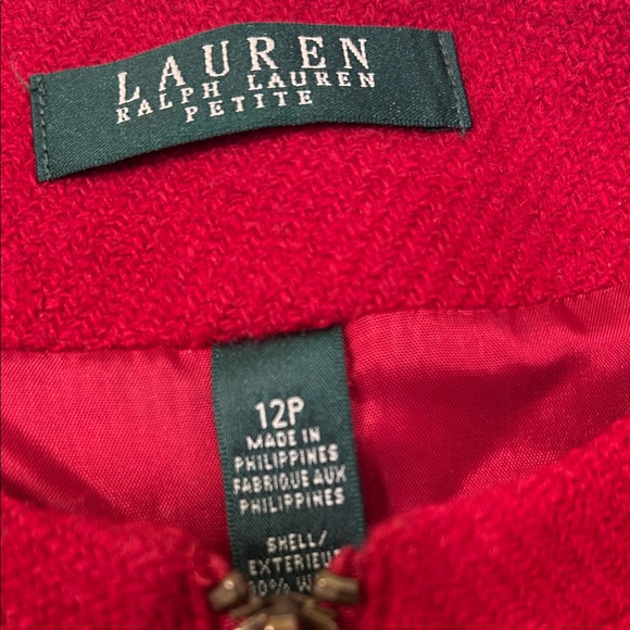 Lauren Ralph Lauren Red Petite Jacket - Picture 6 of 16